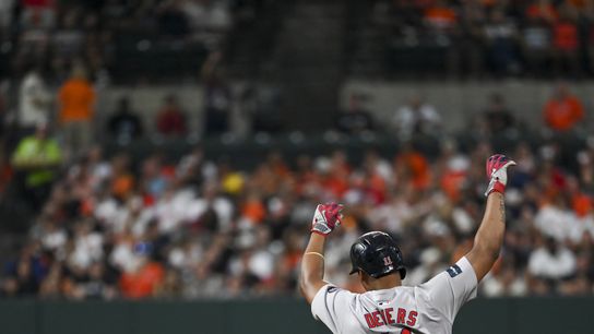 FINAL: Red Sox 12, Baltimore Orioles 10 - Sox Hang Eight Runs On Burnes, Hold On To Lead In Shootout Win taken at BSJ Headquarters (Red Sox)